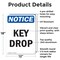 Signmission Key Drop, 12 in W x Rectangle, Aluminum OS-2PACK-NS-A-1218-V-13890 - alternate 5